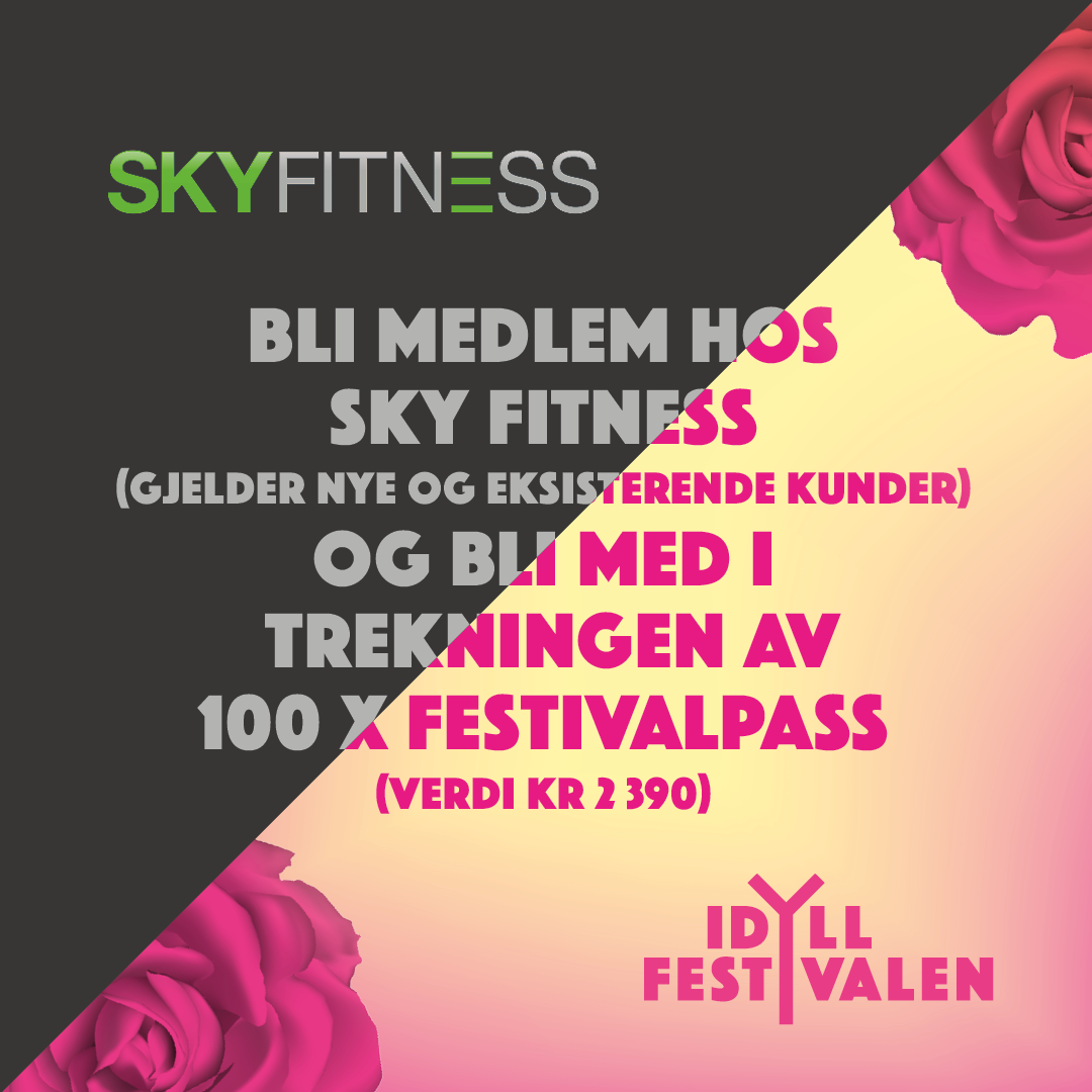 SKY Fitness × Idyllfestivalen innmeldingskampanje