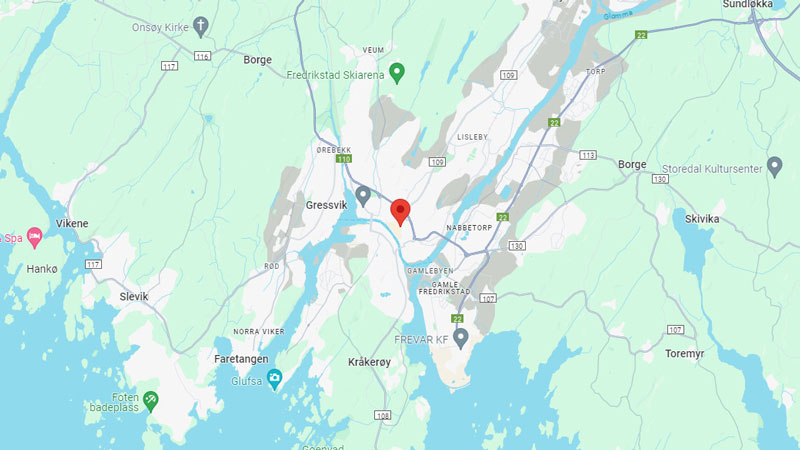 SKY Fitness Fredrikstad Sentrum på kartet