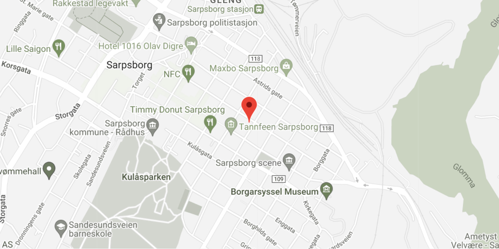 finn sky fitness sarpsborg på kartet